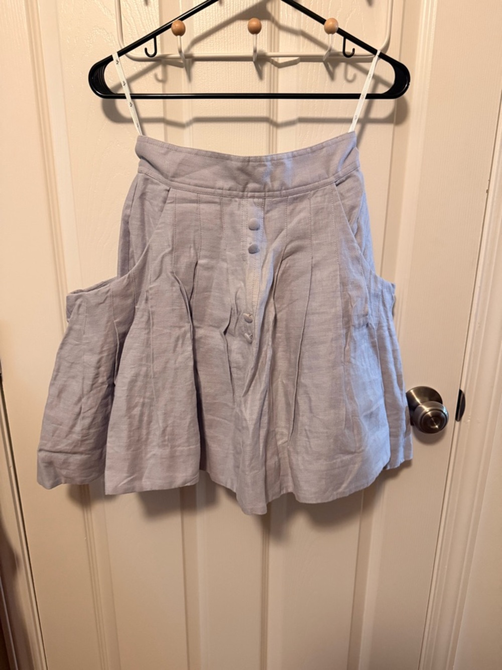 Aje. Pale Sky Blue Flowy Mini Skirt | AU 8 | NWOT